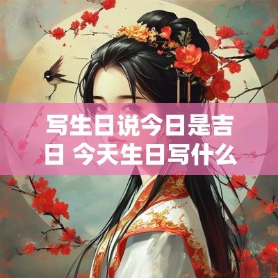 写生日说今日是吉日 今天生日写什么