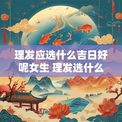 理发应选什么吉日好呢女生 理发选什么时间