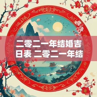 二零二一年结婚吉日表 二零二一年结婚吉日一览表