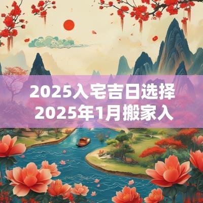 2025入宅吉日选择 2025年1月搬家入宅最好吉日