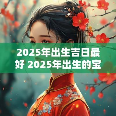 2025年出生吉日最好 2025年出生的宝宝好不好