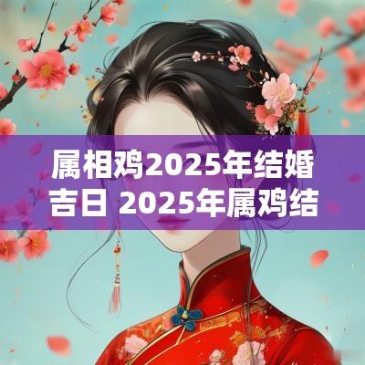 属相鸡2025年结婚吉日 2025年属鸡结婚