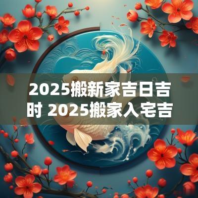 2025搬新家吉日吉时 2025搬家入宅吉日查询