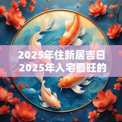 2025年住新居吉日 2025年入宅最旺的吉日