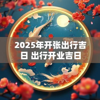 2025年开张出行吉日 出行开业吉日 2025年开张出行吉日 出行开业吉日