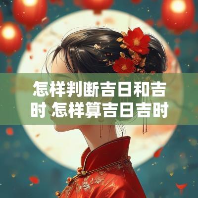 怎样判断吉日和吉时 怎样算吉日吉时