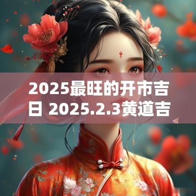 2025最旺的开市吉日 2025.2.3黄道吉日