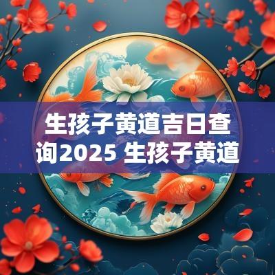 生孩子黄道吉日查询2025 生孩子黄道吉日查询2025