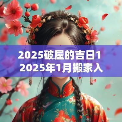 2025破屋的吉日1 2025年1月搬家入宅黄道吉日