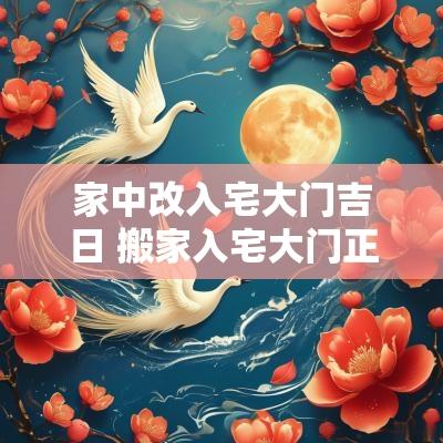 家中改入宅大门吉日 搬家入宅大门正对电梯