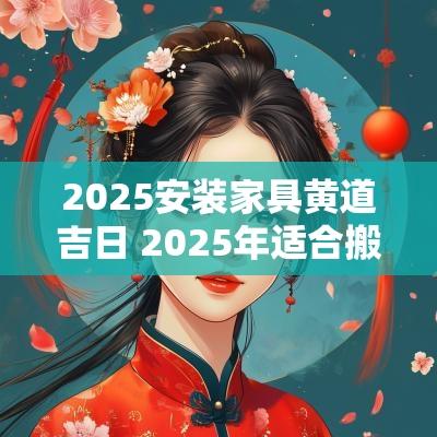 2025安装家具黄道吉日 2025年适合搬家的黄道吉日