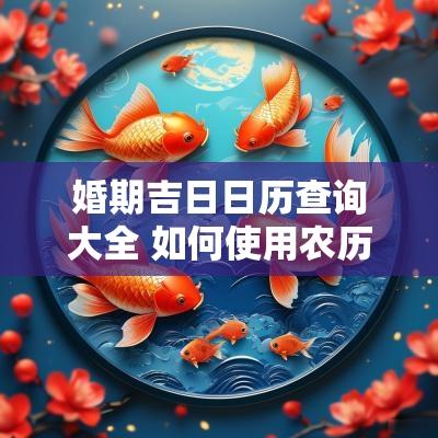 婚期吉日日历查询大全 如何使用农历日历查询结婚吉日?
