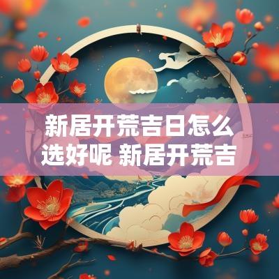 新居开荒吉日怎么选好呢 新居开荒吉日怎么选好呢视频