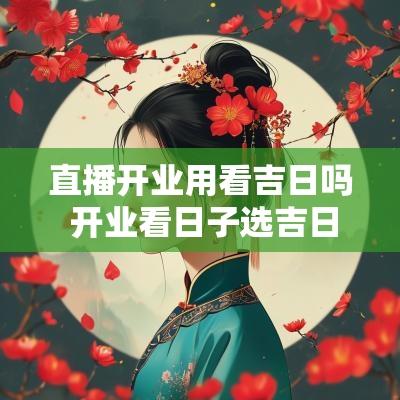 直播开业用看吉日吗 开业看日子选吉日