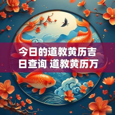 今日的道教黄历吉日查询 道教黄历万年历查询