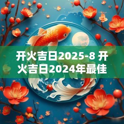 开火吉日2025-8 开火吉日2025年最佳时间