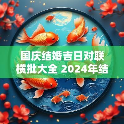 国庆结婚吉日对联横批大全 2025年结婚对联带横批