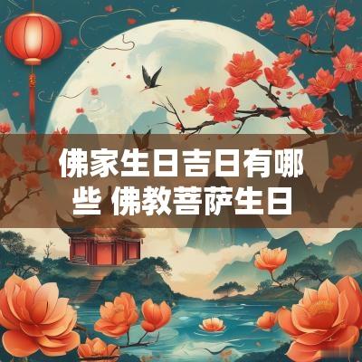 佛家生日吉日有哪些 佛教菩萨生日