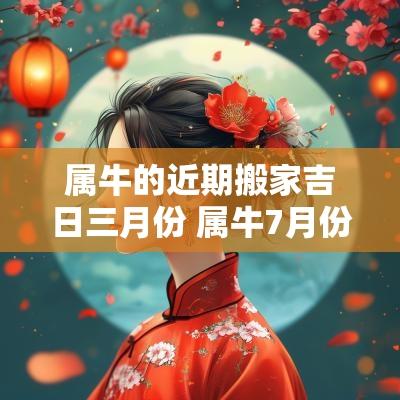 属牛的近期搬家吉日三月份 属牛7月份搬家的黄道吉日