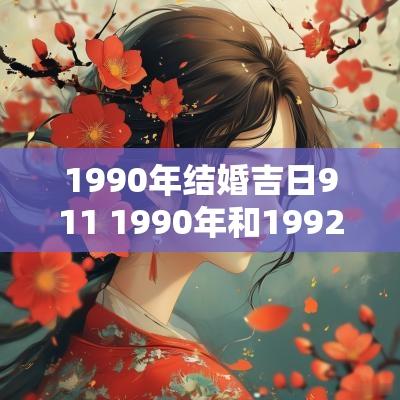 1990年结婚吉日911 1990年和1992年的婚姻相配吗