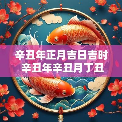 辛丑年正月吉日吉时 辛丑年辛丑月丁丑日丑时