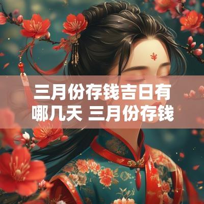 三月份存钱吉日有哪几天 三月份存钱政策