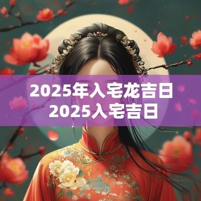 2025年入宅龙吉日 2025入宅吉日