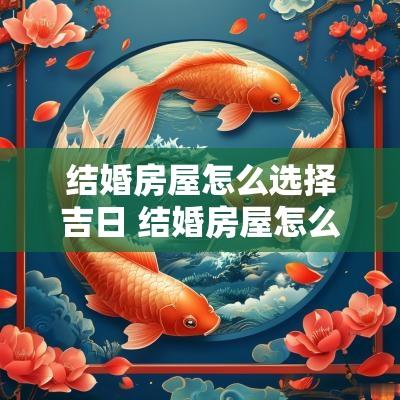 结婚房屋怎么选择吉日 结婚房屋怎么选择吉日最好