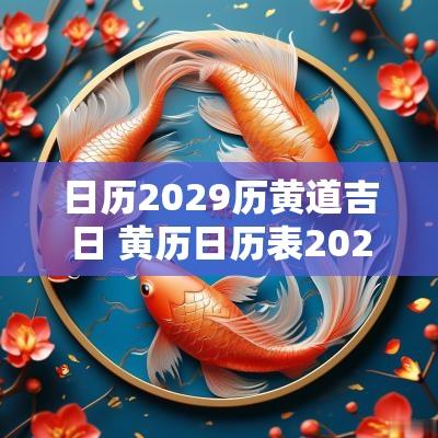 日历2029历黄道吉日 黄历日历表2025