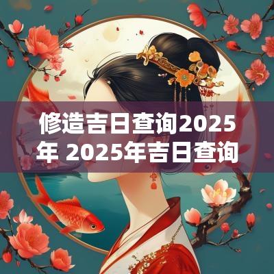 修造吉日查询2025年 2025年吉日查询