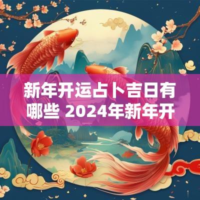 新年开运占卜吉日有哪些 2025年新年开业黄道吉日有哪些