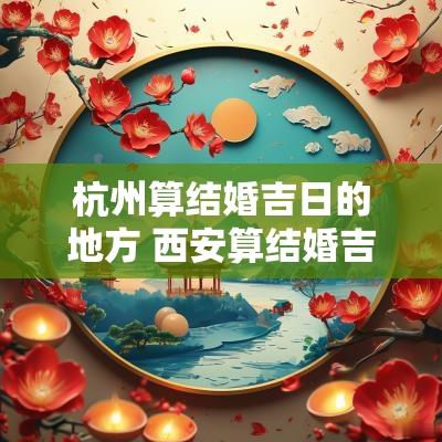 杭州算结婚吉日的地方 西安算结婚吉日的地方