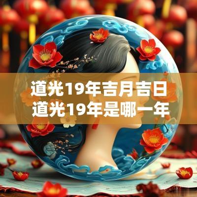 道光19年吉月吉日 道光19年是哪一年