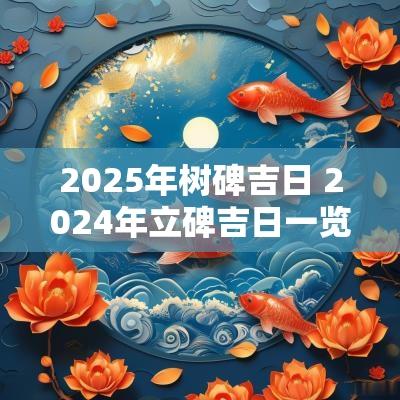 2025年树碑吉日 2025年立碑吉日一览表查询