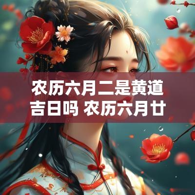 农历六月二是黄道吉日吗 农历六月廿二是黄道吉日吗