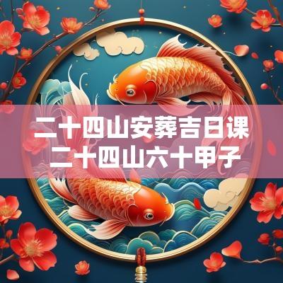 二十四山安葬吉日课 二十四山六十甲子日安葬吉凶