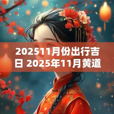 202511月份出行吉日 2025年11月黄道吉日查询