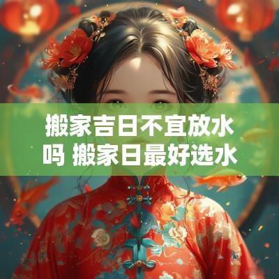 搬家吉日不宜放水吗 搬家日最好选水日吗,为什么