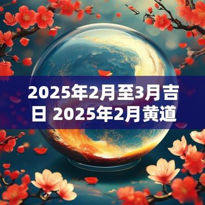 2025年2月至3月吉日 2025年2月黄道吉日一览表