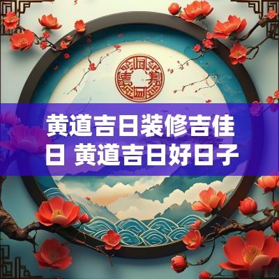 黄道吉日装修吉佳日 黄道吉日好日子查询2025