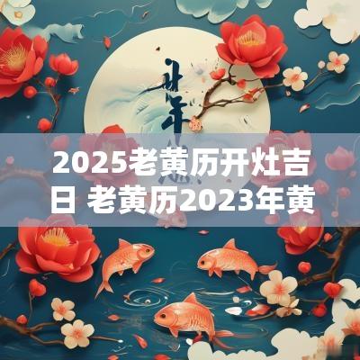 2025老黄历开灶吉日 老黄历2025年黄道吉日开灶