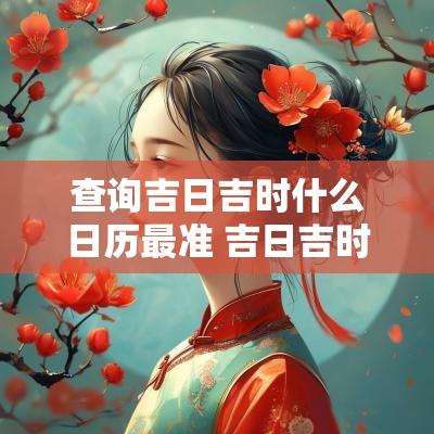 查询吉日吉时什么日历最准 吉日吉时老黄历查询