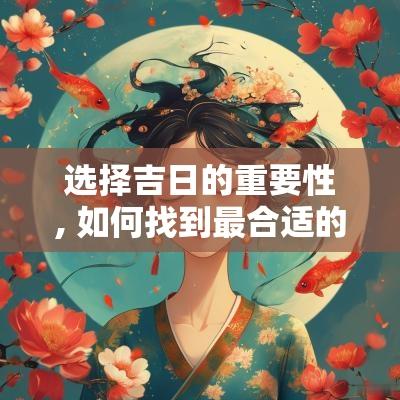 选择吉日的重要性, 如何找到最合适的良辰吉日