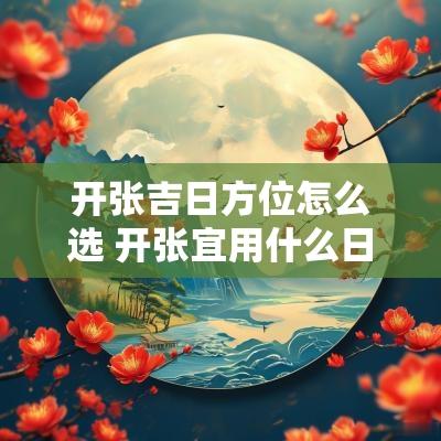 开张吉日方位怎么选 开张宜用什么日子