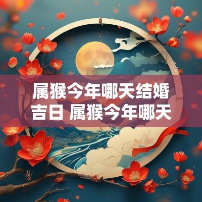 属猴今年哪天结婚吉日 属猴今年哪天结婚吉日最好