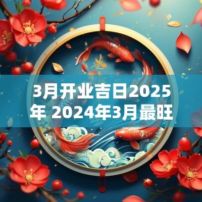 3月开业吉日2025年 2025年3月最旺开业吉日