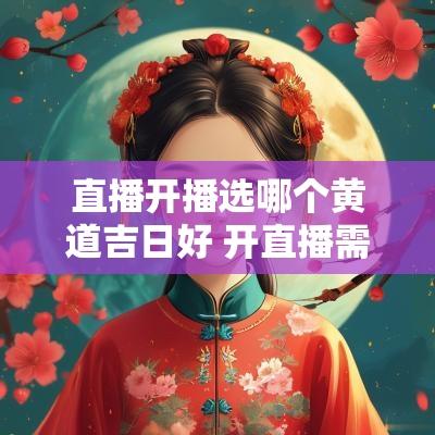 直播开播选哪个黄道吉日好 开直播需要选日子吗