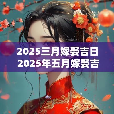 2025三月嫁娶吉日 2025年五月嫁娶吉日