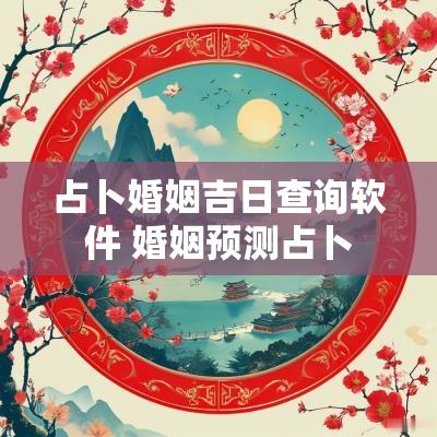 占卜婚姻吉日查询软件 婚姻预测占卜