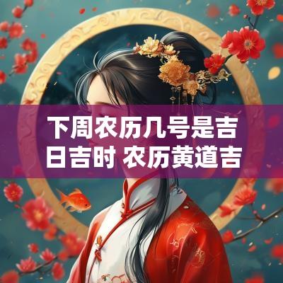 下周农历几号是吉日吉时 农历黄道吉日查询今天属什么